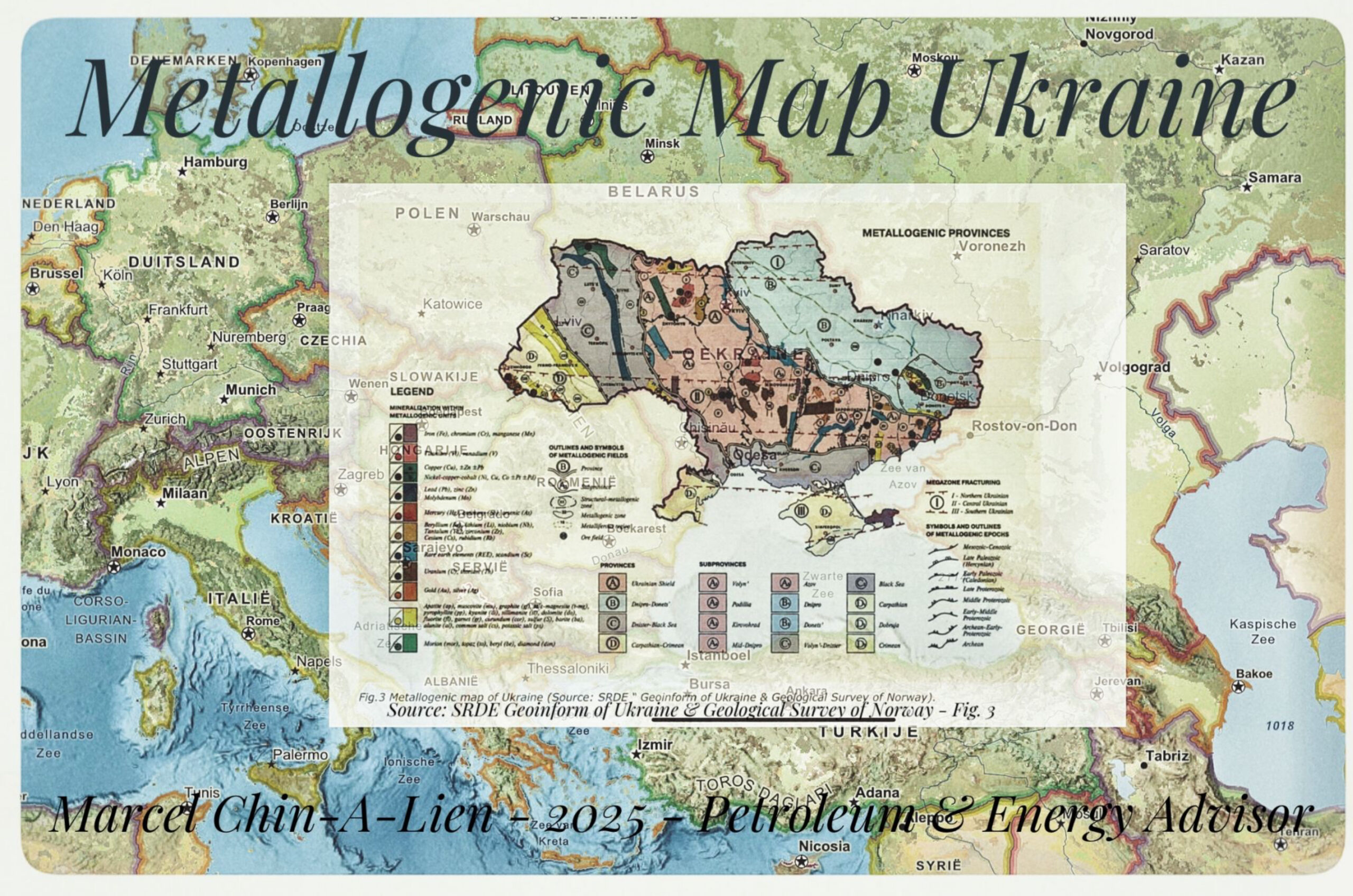 Ukraine - Metallogenic Map