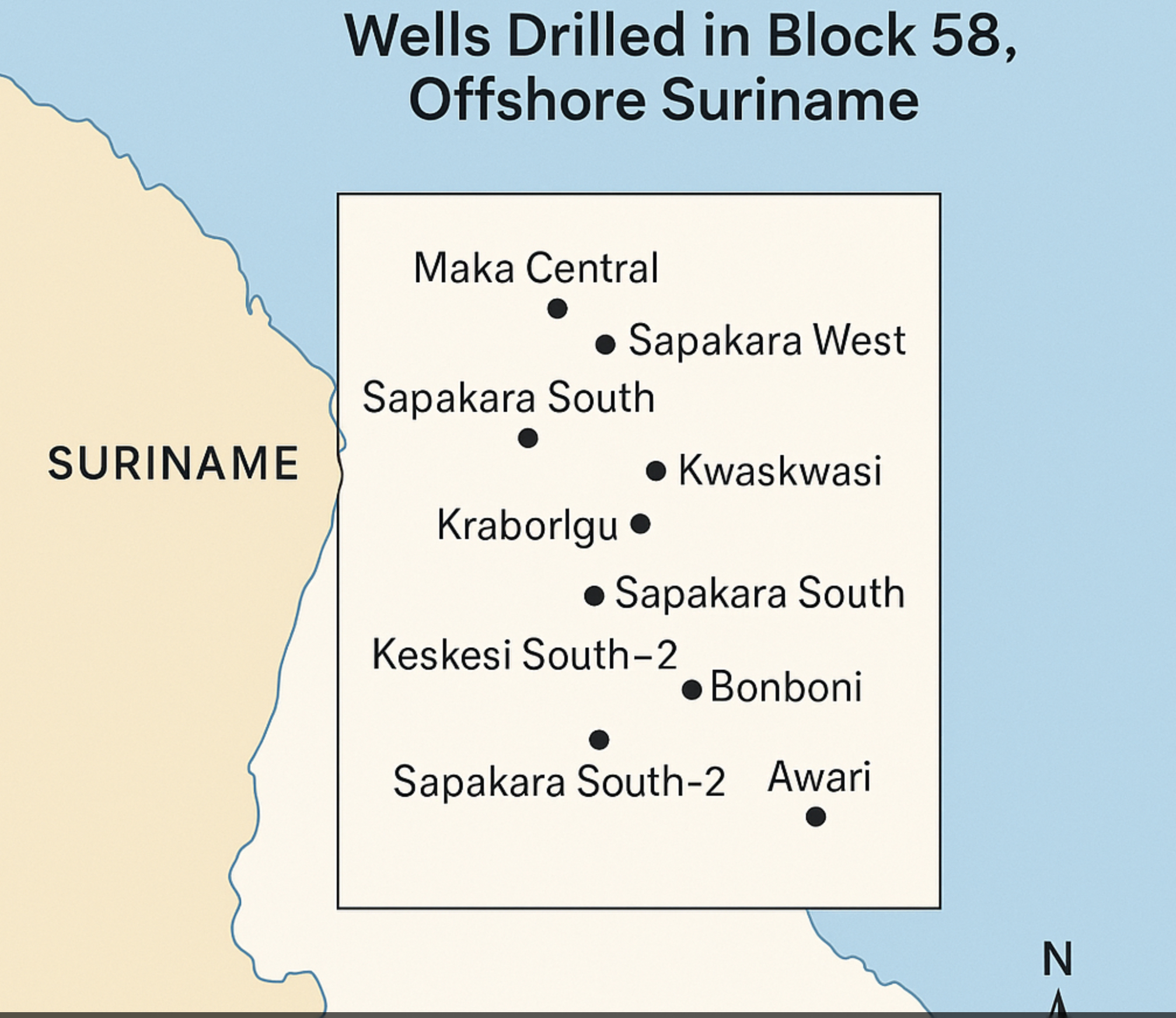 Block 58 wells