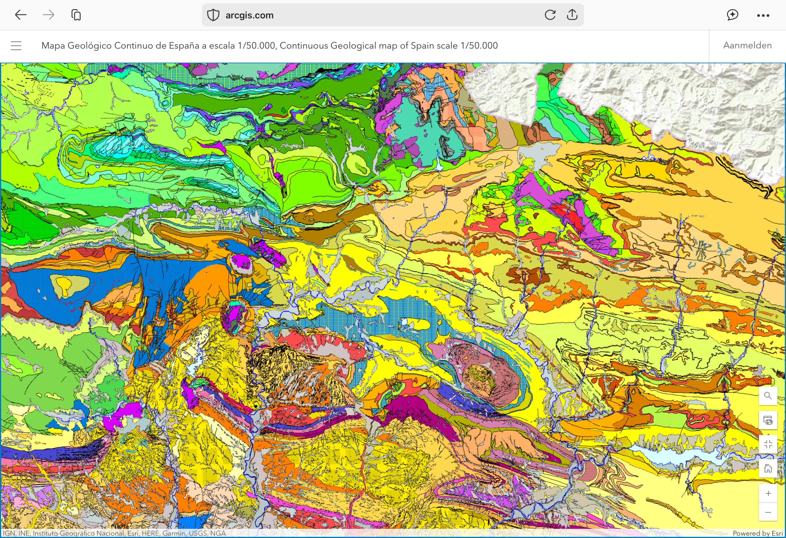 Pamplona & Suroundings - Geological Map - ArcGis