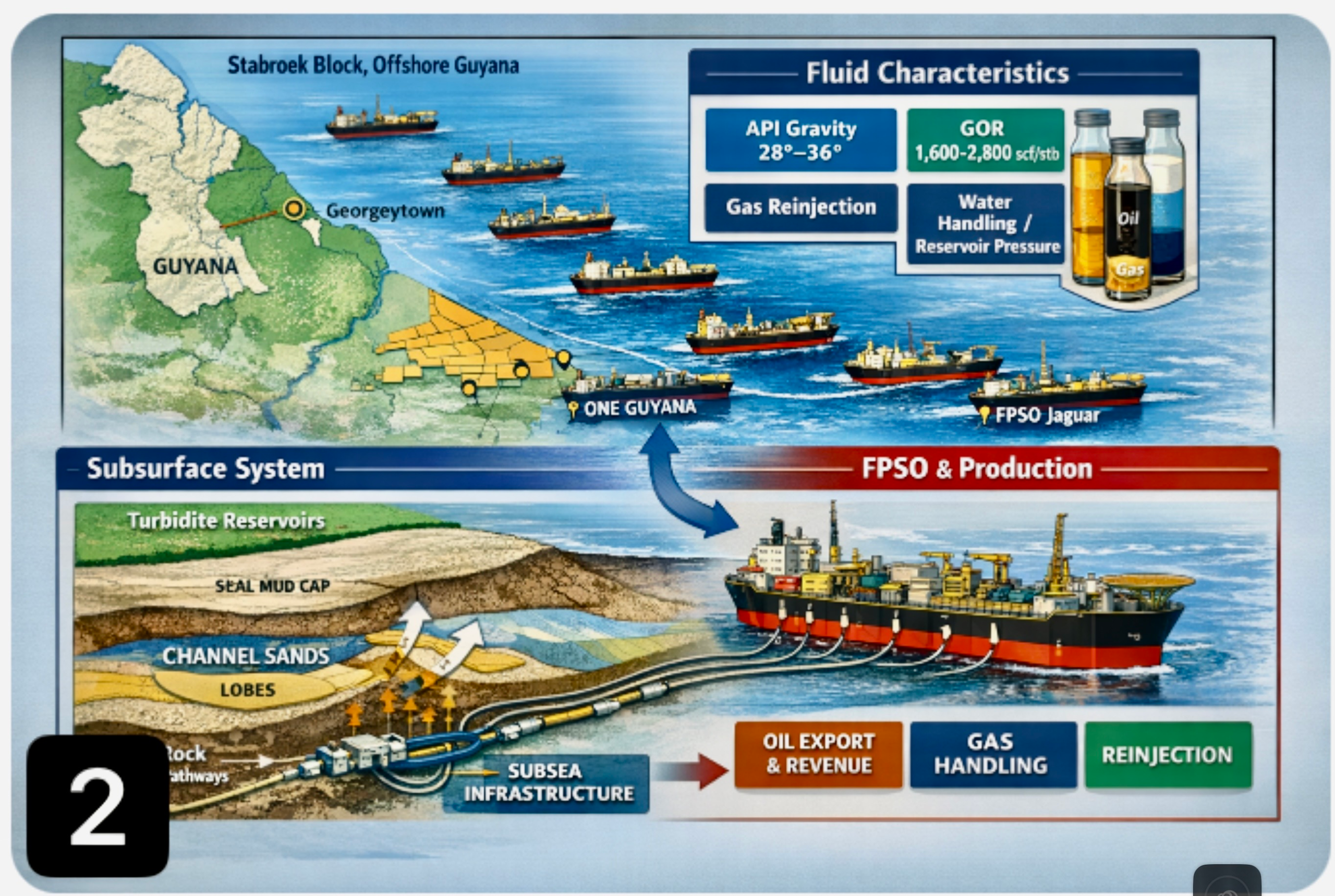 Stabroek Block - Fluid Characteristics - Surface System - FPSOs