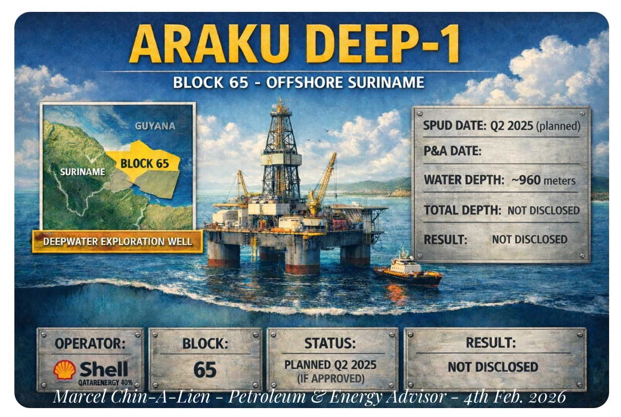 Araku Deep-1 - Block 64 - Offshore Suriname