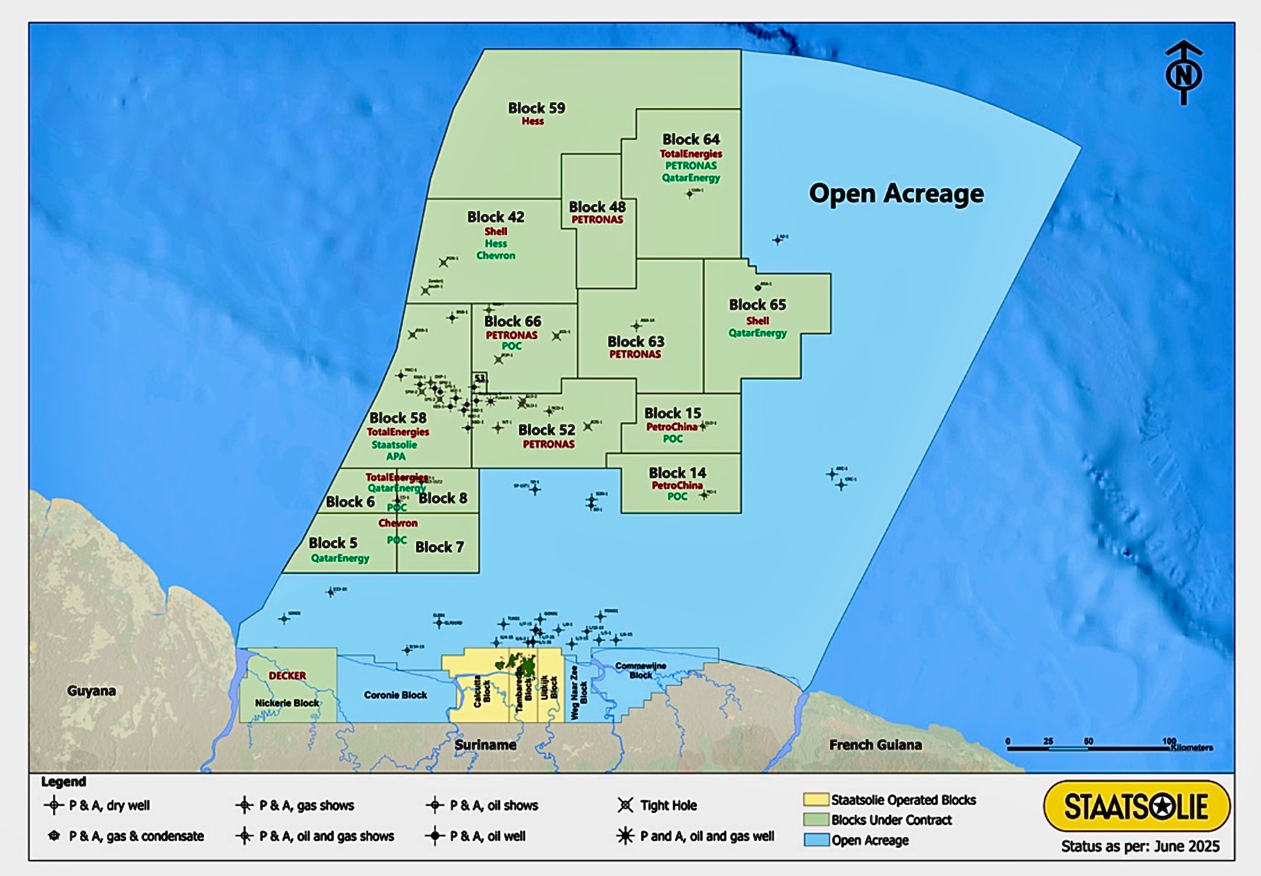 Staatsolie Licences Map June 2025