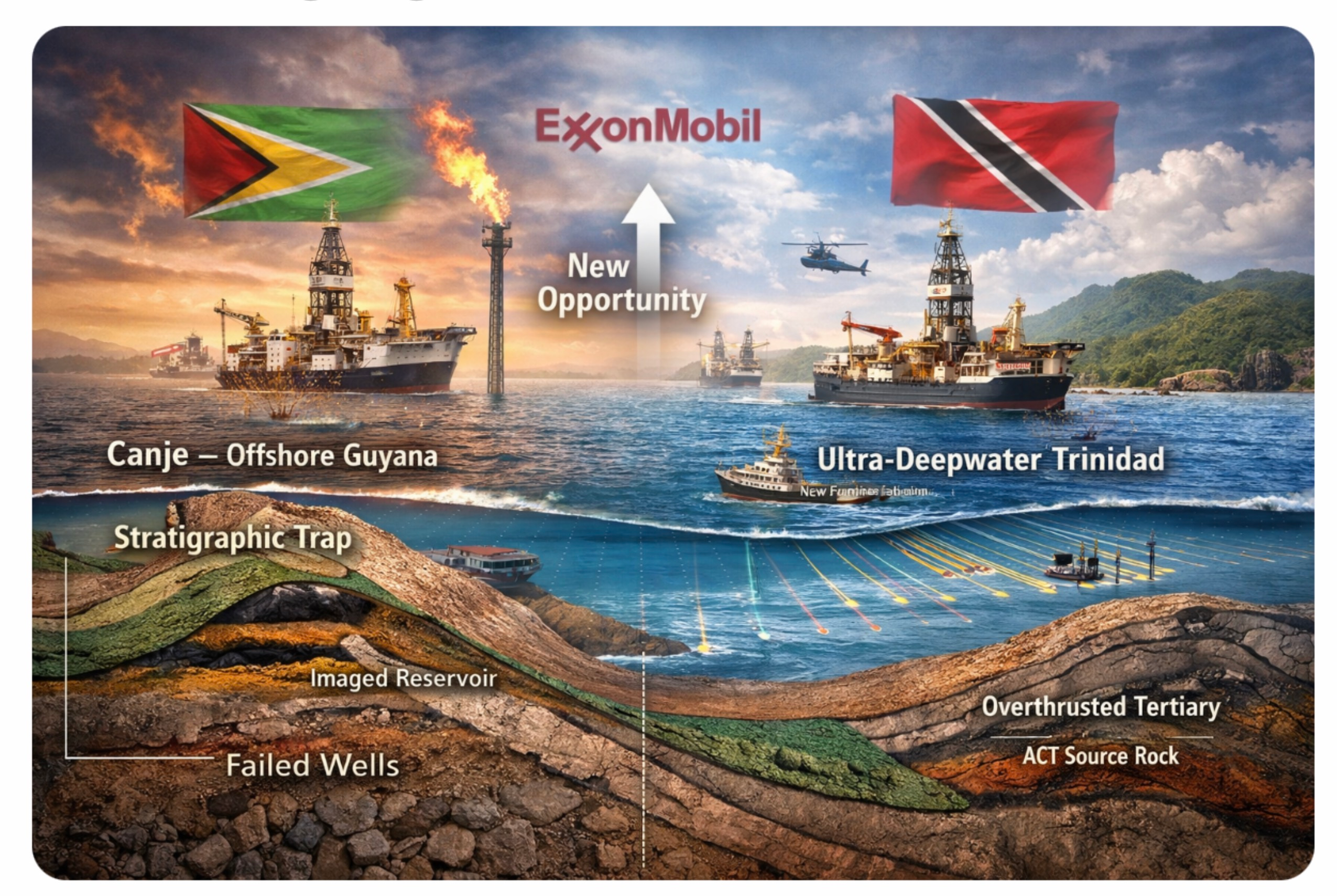 Exxon Guyana to Trinidad Deep Offshore