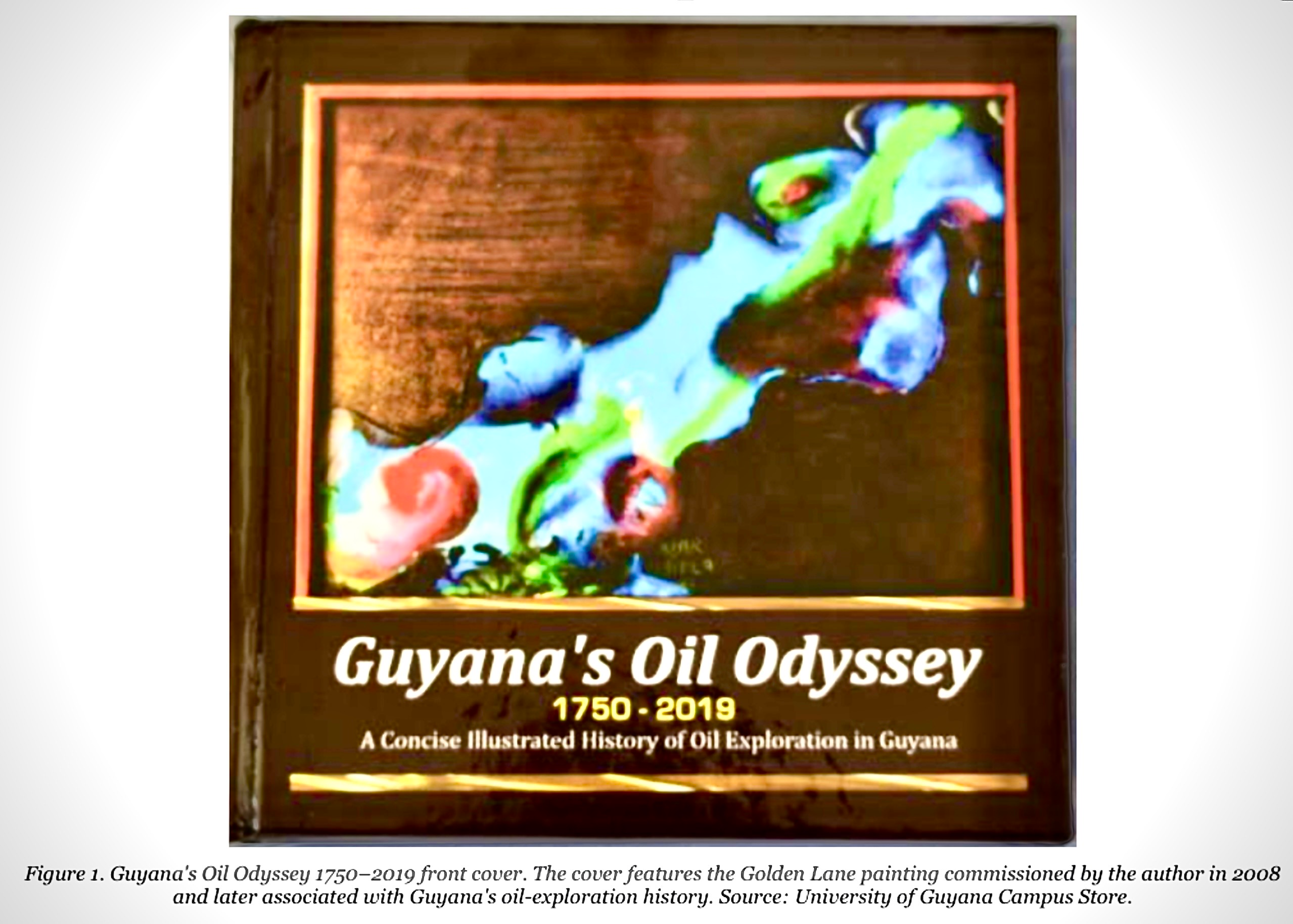 Guyana Oil Odyssea Book - Frontpage Painting M.A. Chin-A-Lien