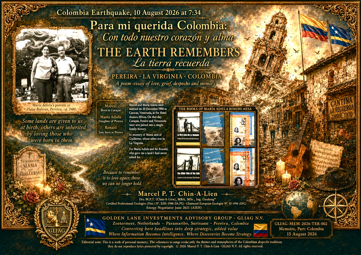 The Earth Remembers - Colombia Earthquake 10 August 2026