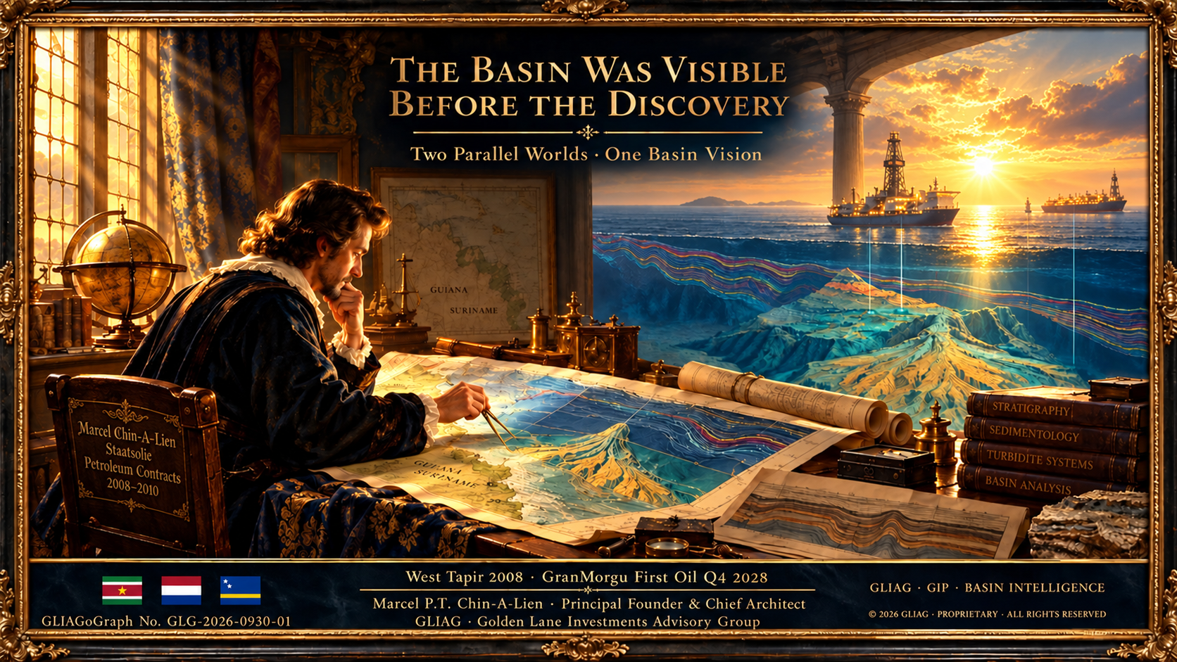 THE BASIN WAS VISIBLE BEFORE THE DISCOVERY