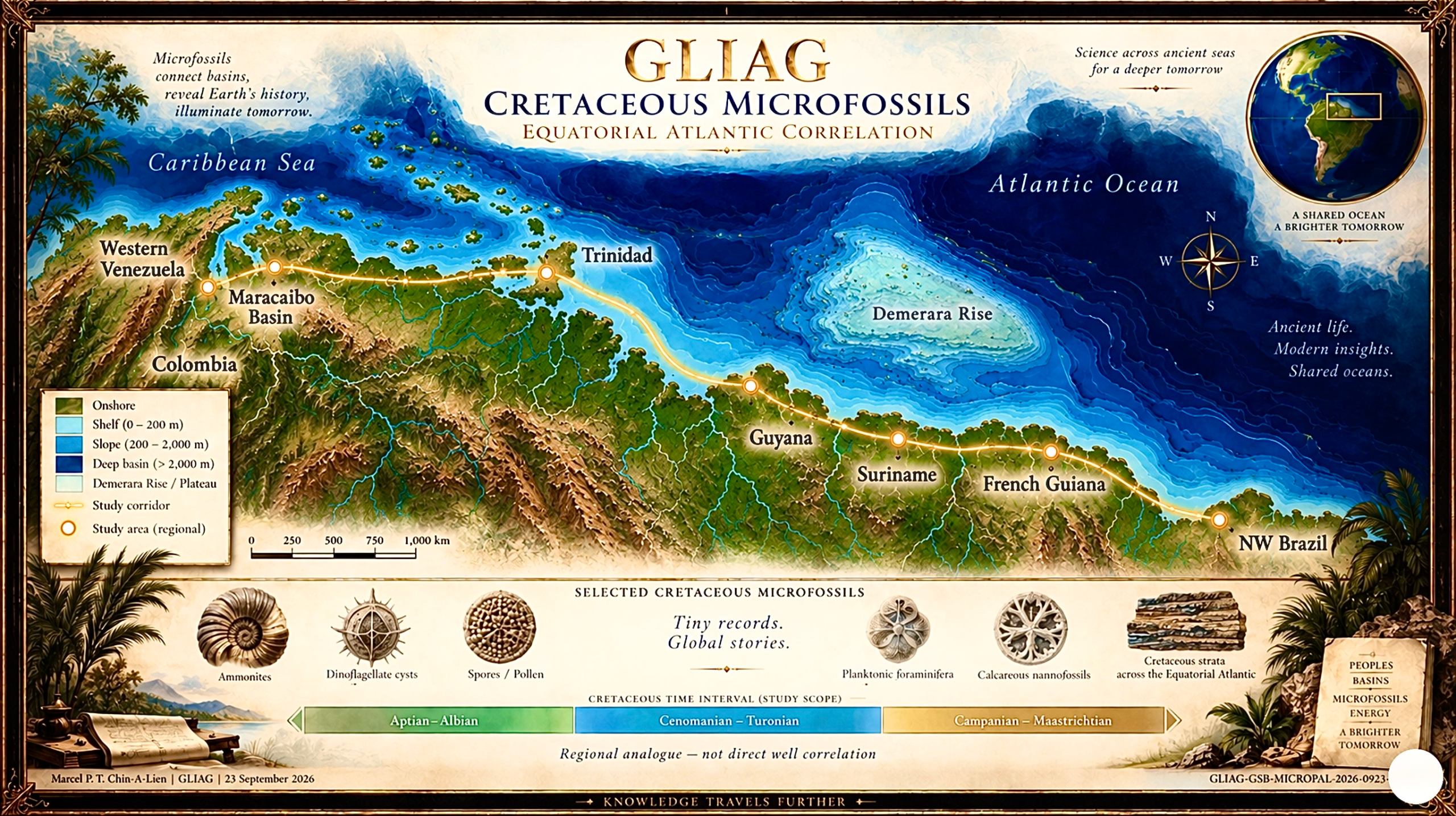 Cretaceous Microfossils - Equatorial Atlantic Correlation